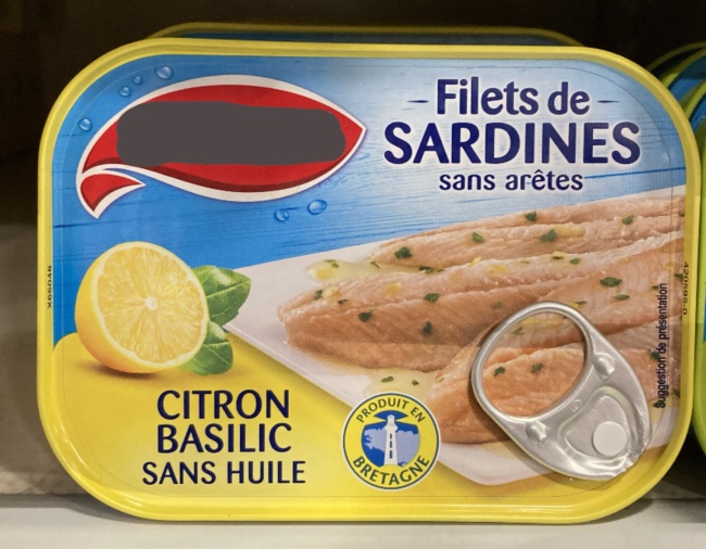 Boîte conserve sardines 