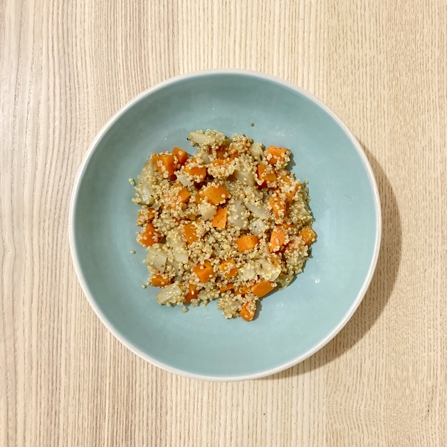 Poêlée carottes topinambours thym quinoa